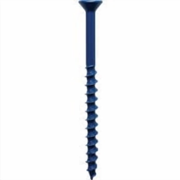 Simpson Strong-Tie TNT18134TFC8 Titen Turbo — 3/16 in. x 1-3/4 in. 6-Lobe Flat-Head Concrete and Masonry Screw, Blue (8-Qty)