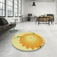 thumbnail image 4 of Ahgly Company Machine Washable Indoor Rectangle Transitional Yellow Area Rugs, 2' x 5', 4 of 7