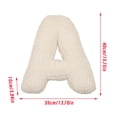 thumbnail image 2 of Letter Pillow English Letters Pillow Soft Initial Throw Cushion Decorative Alphabet Letter Pillows Cozy 26 English Letters Throw Pillow for Living Room Sofa Couch Bed Car Decoration, 2 of 2