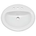 thumbnail image 2 of Proflo PF20178WH Rockaway 20-1/2" Oval Vitreous China Drop In Bathroom Sink - White, 2 of 2