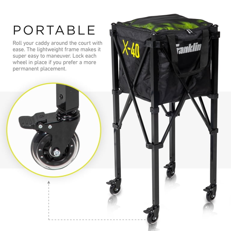 Franklin Sports Portable Pickleball Hopper with Wheels photo 4