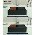 thumbnail image 2 of Bocchi 1600-0120 Arona 33" Farmhouse Single Basin Granite Kitchen Sink - Black, 2 of 7