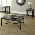 thumbnail image 4 of Steve Silver Ambrose Wood and Metal 48" Rectangle Coffee Table, Rustic Brown, 4 of 5