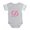 Heather Gray, variant on CafePress - D Pink Initial_Tr - Cute Infant Baby Football Bodysuit