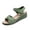 New Green, variant on Womens Sandals Comfortable Fashion Casual Beach Hollow Flat Sandals Breathable Open Toe Buckle Wedge Heel Sandals