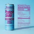 thumbnail image 2 of Barebells Protein Soda Sweet Cherry Sugar Free 10g Protein 200mg Caffeine B Vitamins Sparkling Energy Drink Ready to Drink 12 Fl Oz, 2 of 2
