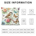 thumbnail image 5 of GOSMITH  Spring Saying Flowers Butterfly Pink Throw Pillow Covers, Home Sweet Home Cushion Case for Sofa Couch, 5 of 5
