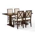 thumbnail image 3 of Crosley Furniture Joanna 5-Piece Dining Table Set in Dark Oak/Creme, 3 of 9