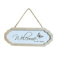 thumbnail image 2 of Letrero de bienvenida de madera a , colgador de letrero de bienvenida, placa rústica de estilo europeo para regalo de decoración de Estilo A BLESIY Letrero decorativo, 2 of 8