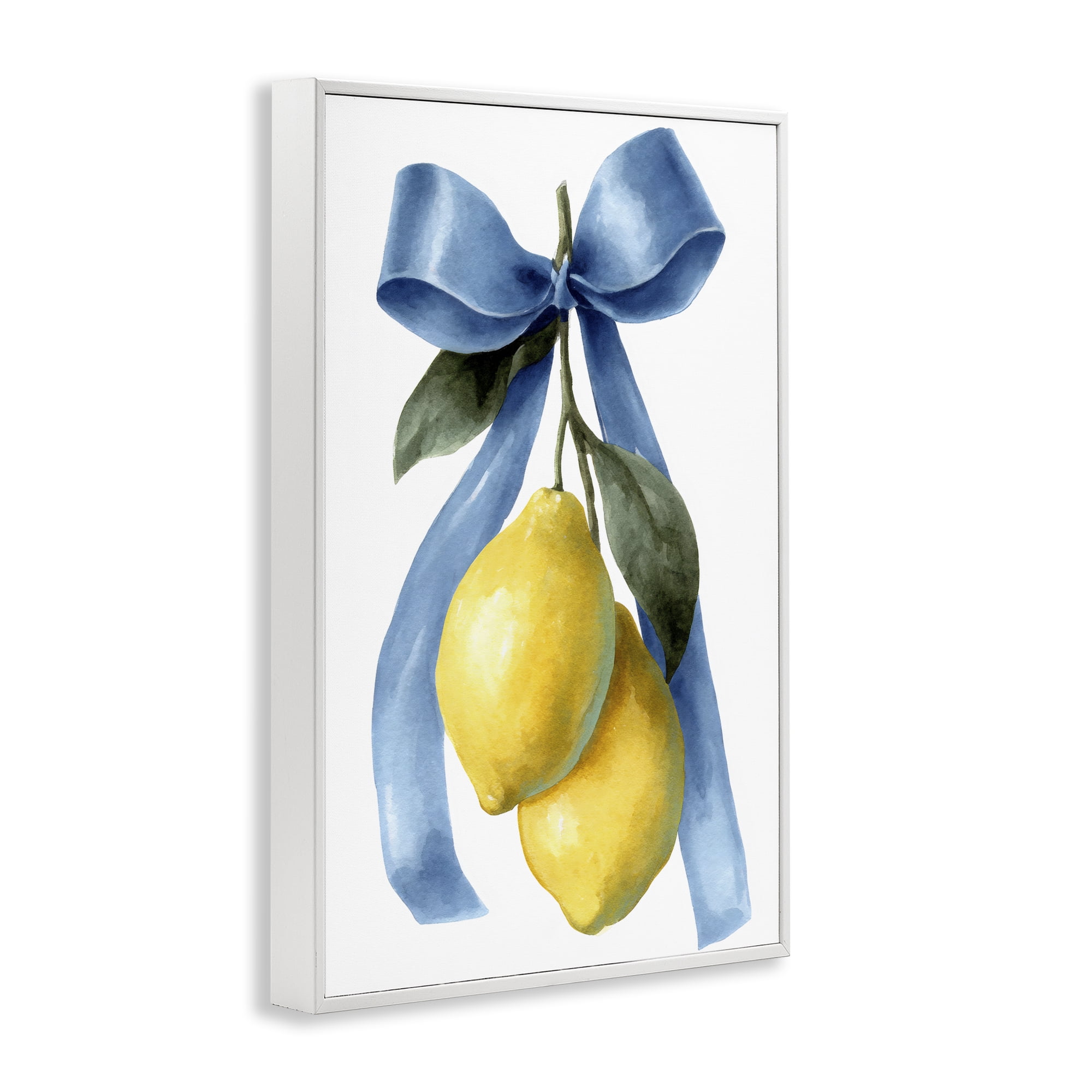 Stupell Industries Sweet & Sour Lemons White Framed Giclee Art, design by Petal Prints Design