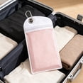 thumbnail image 5 of White PVC Waterproof Pouch, Zip Lock Travel Bag with Hang Hole, Reusable Storage Organizer for Toiletries and Towels, 5 of 8