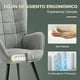 thumbnail image 5 of Sillón FurnitureR Respaldo Alto Individual de Moderno Gris, 5 of 9