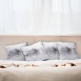 thumbnail image 4 of Ambesonne White Throw Pillow Cover 4 Pack, Misty Winter Scenery, 20", Grey White, 4 of 5