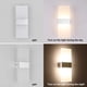 thumbnail image 5 of Juego de 2 luces de pared interiores Aplique de pared LED de 12 W Diseño creativo Decorativo para dormitorio Pasillo Sala de estar Vestíbulo del hotel Blanco cálido 3000 K Sincero Electrónica, 5 of 5