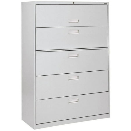 Sandusky Lee 600 Series 42 5 Drawer Lateral File Dove Gray