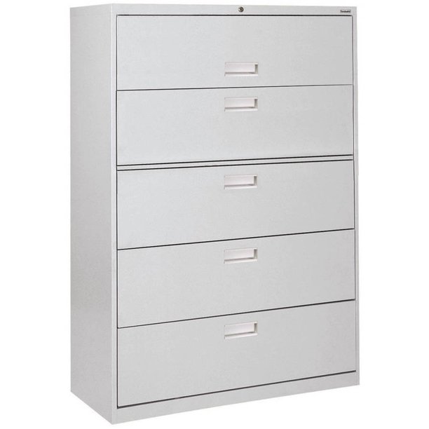 Sandusky Lee 600 Series 42 5 Drawer Lateral File Dove Gray Walmart Com Walmart Com