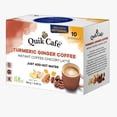 thumbnail image 3 of QuikCafé Instant Turmeric Ginger Coffee – 10 Count, Bold Turmeric Ginger Flavor coupled with a unique Coffee-Chicory blend, No preservatives, Just Add Hot Water, Kosher, gluten free, 3 of 5
