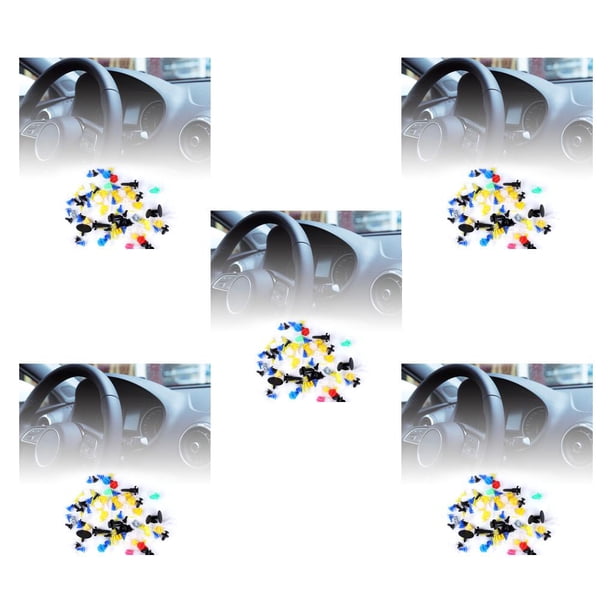 Kenally 100 unids / set de remaches de fijación para panel de coche, pasador de empuje para guardabarros, kit surtido de sujetadores de plástico para Type2 Kenally CBP111978