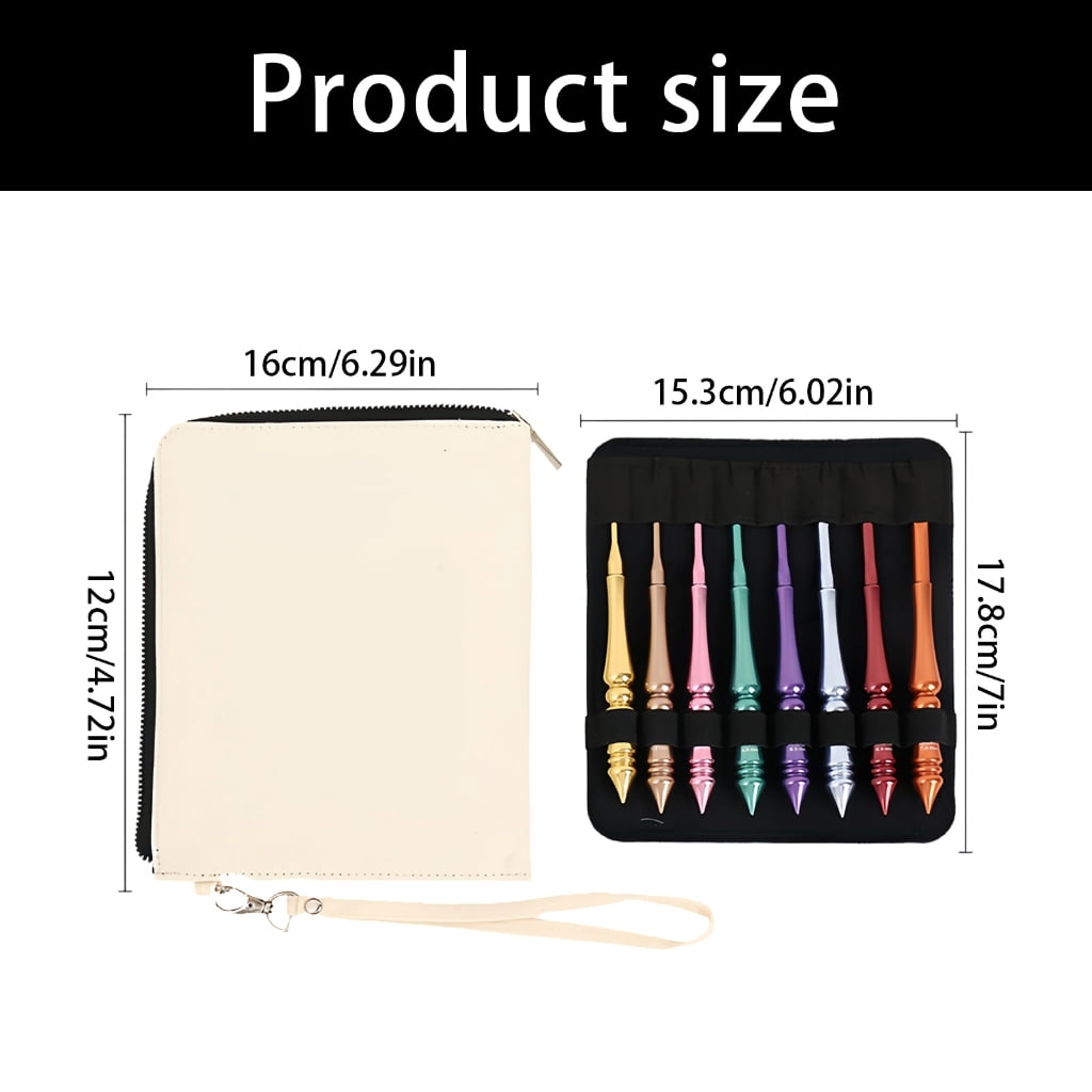 8Pcs Aluminum Alloy Crochet Hook Set Ergonomic Handle Crochet Hook Needle Knitting Tool for Crocheting 3.0mm-7.0mm