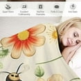 thumbnail image 3 of ARISTURING Floral Bee Blanket Lovers Gift for Girls Boys Super Soft Flannel Blanket for Sofa Couch Bed- Plush Warm Cozy Bed Quilts Home Decor for All Seasons, 3 of 6