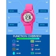thumbnail image 5 of Fashion LED Light Digital Sport Watches Stopwatch Calendar Clock 5Bar Waterproof Multifunctional Wristwatch, 5 of 7