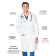 thumbnail image 2 of Landau 3 Pocket Lab Coat Men's - Classic Relaxed Fit, 5 Button, Full Length, Antimicrobial 3145, 2 of 5