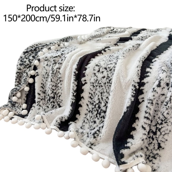 The office Blanket Cationic Two Color Jacquard Carpet - Moire Wool Sofa and office and Nap Blanket