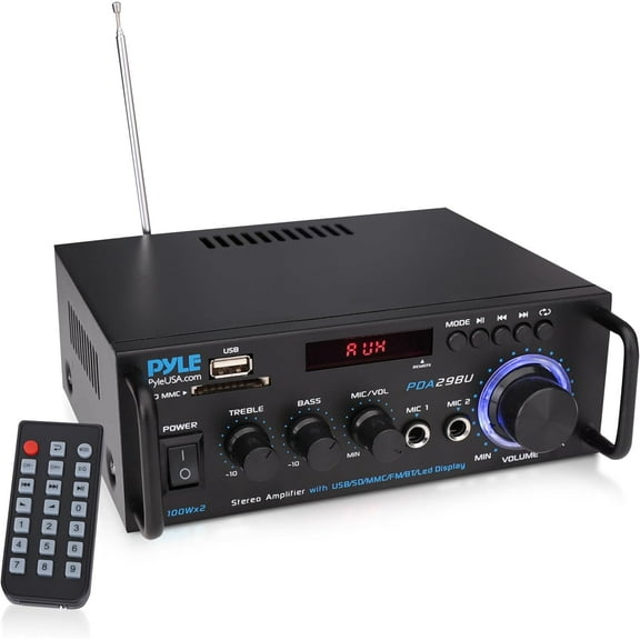 200-watt stereo power amplifier (with Bluetooth function) - dual-channel audio receiver