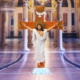 thumbnail image 2 of WINDLAND Resin for Cross Crucifix Jesus Statue Catholic Figurine Wall Hanging Sculpture D, 2 of 13