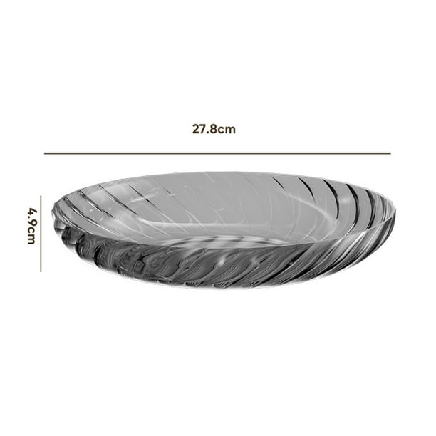 Pisexur Batería de cocina Frutero transparente para sala de estar, hogar, mesa de té, aperitivos, melón, frutero. para la cocina del hogar