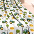 thumbnail image 3 of Cartoon Tractors Hay Bales White Pattern Blanket,Comfortable Soft Flannel Throw Blanket,All Season,Warm Lightweight Blankets for Sofa Bed Couch Living Room Chair,40"x50", 3 of 4