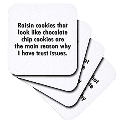 Quote-Soft Coasters Set of 4 3dRose cst_171870_1 A Day without Laughter is a Day Wasted