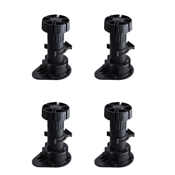 Injueey 4 piezas armario ajustable armario pies baño cocina silla sofá escritorio mesita de noche patas de apoyo Decoración del hogar Clip pequeño Injueey HA081379-01