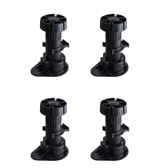 Cateissary 4 piezas armario ajustable armario pies baño cocina silla sofá escritorio mesita de noche patas de apoyo Decoración del hogar Clip pequeño Cateissary HA081379-01