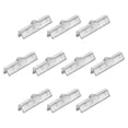 thumbnail image 1 of 200uds Cinta Extremo Engarce Abrazaderas Unique Bargains Plata Blanco 25mm Raya Textura, 1 of 7
