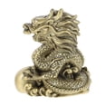 thumbnail image 2 of Greenadscape Dragon Shape Adornment Golden Resin 1Pack 3.1X2.9X1.8In, 2 of 9