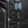 thumbnail image 6 of Llama Cute Faux Leather Square Keychain, 6 of 7