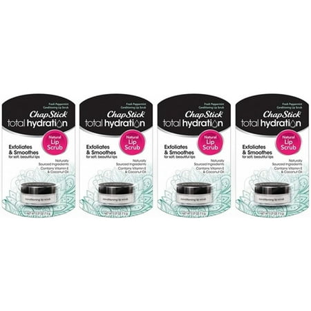 ChapStick Total Hydration Natural Conditioning Lip Scrub Peppermint (Pack Of