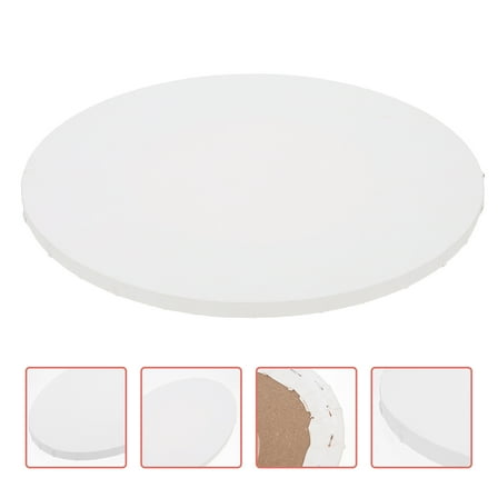 FOMIYES 1Pcs White Oval Canvas for DIY Painting 30X20X1.5in Wood and Cloth Material Large Canvas