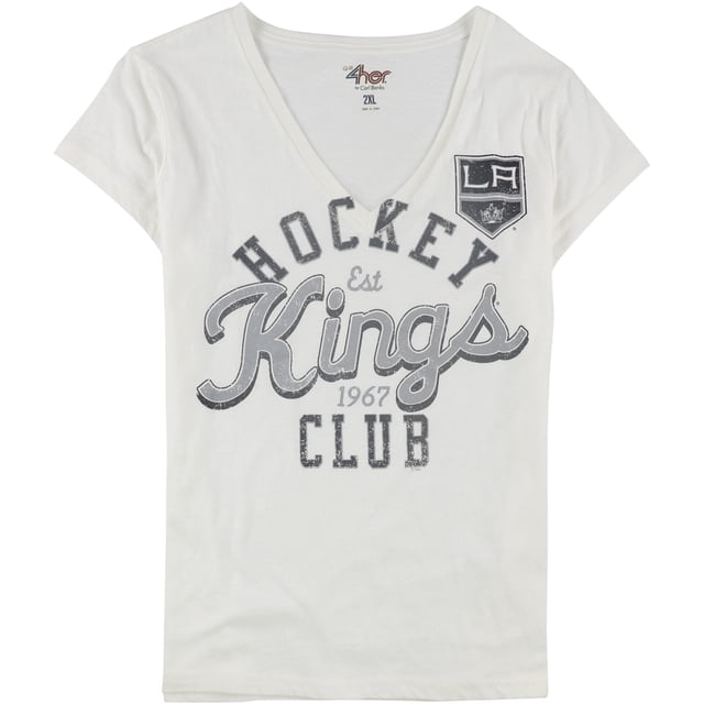 G-III Sports Womens Los Angeles Kings Club 1967 Graphic Camiseta, Blanco, XX-Large