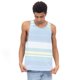 thumbnail image 1 of Tank Top Con Rayas Para Hombre Quarry Color Azul, 1 of 4