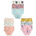 thumbnail image 3 of B&Q 9-Pack Cotton Briefs for Toddler Girls in Sizes 2T-7T | Affordable and Stylish Collection, 3 of 5