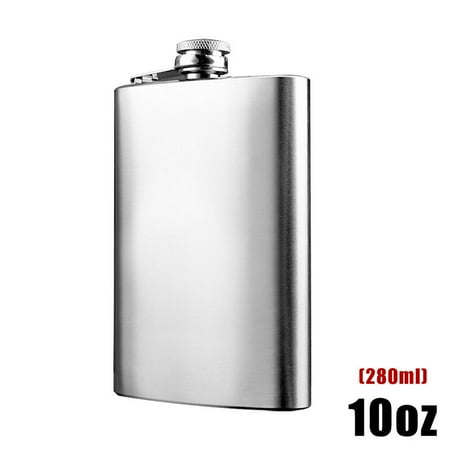 

Yannee Hip Liquor Whiskey Alcohol Flask Cap Pocket Wine Bottle 10oz Stainless Steel Portable Reusable Wine Bottle 1 Pcs