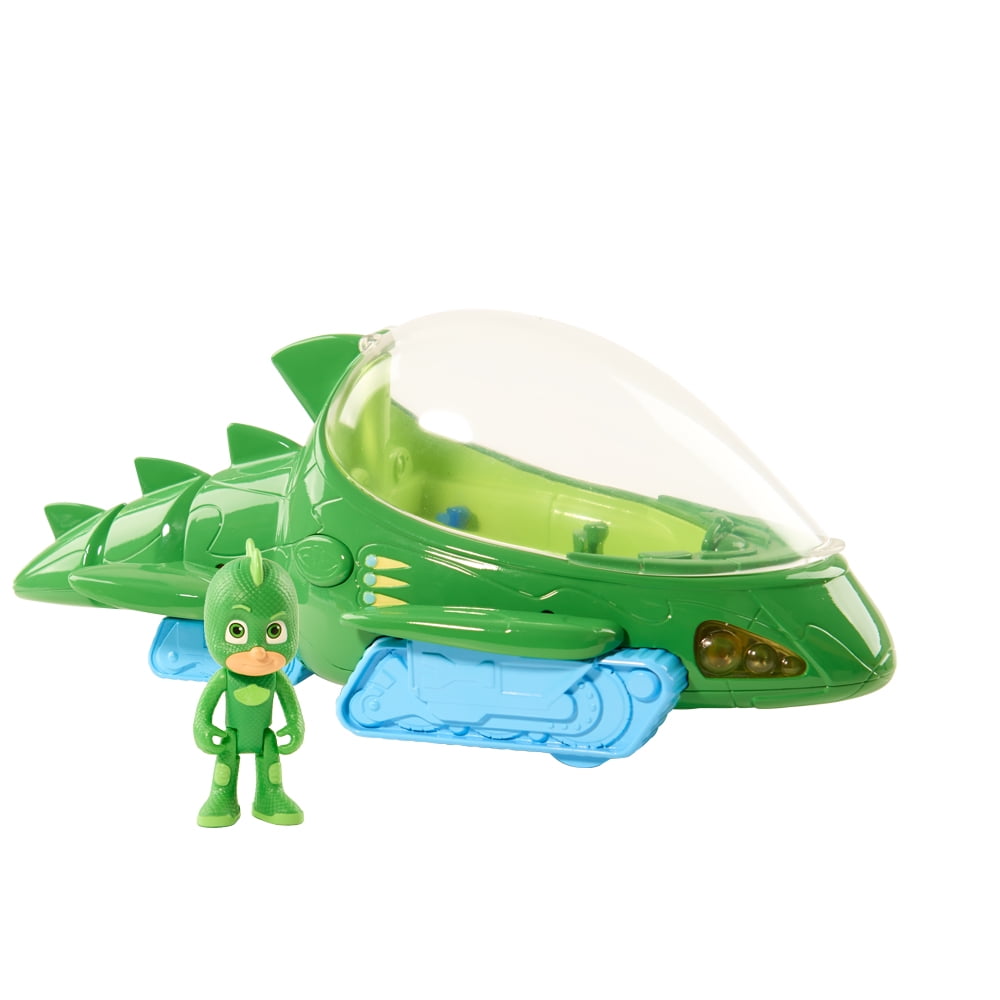 PJ Masks Gekko Mobile Vehicle Car Toy Head Quarters Playset Disney Junior Figure 