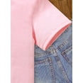 thumbnail image 4 of Camiseta con estampado de leopardo y gafas para niña: suave, elástica, de cuello redondo y manga corta, ideal para actividades al aire libre., 4 of 6