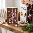 thumbnail image 3 of 2026 Christmas Home Party Decoration Santa Claus Snowman Glass Pendant Christmas Tree Decoration Scene Arrangement Christmas Celebration Party Supplies, 3 of 5