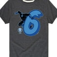 thumbnail image 3 of Marvel Black Panther - 6Th Birthday - Toddler And Youth Short Sleeve Tee, 3 of 5