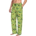 thumbnail image 3 of Mens Pajama Pants - Soft Sleep & Lounge Pants for Men, Cute Avocado Pine Green Cuteness Casual PJ Bottoms Pants with Pockets, 3 of 5