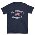 thumbnail image 1 of Wethersfield Connecticut Patriot Men's Cotton T-Shirt, 1 of 1