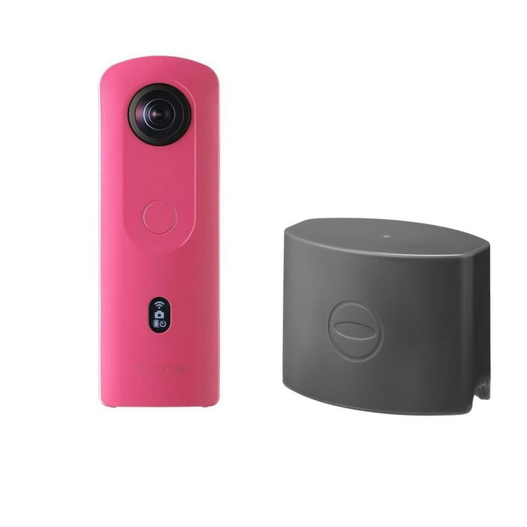 THETA SC2 4K 360 Spherical Camera, Pink with TL-1 Lens Protector